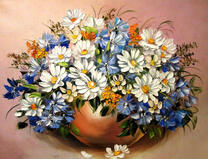 Букет в холодных оттенках