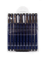 Набор линеров "Две картинки" 9 шт. разного диаметра, черные