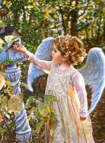 Ангел с птичкой