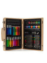Художественный набор (68 предметов) в деревянном чемоданчике