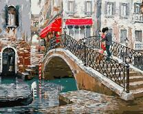 Влюбленные на мосту в Венеции