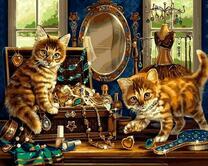 Котята в будуаре