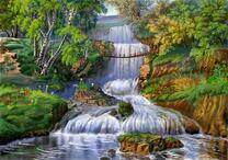 Лесной водопад