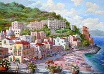 Лодки у подножья города