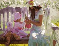 Мама с дочкой