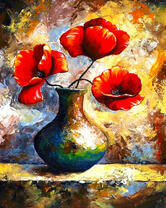 Маки в вазе