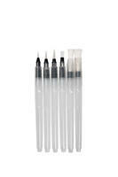 Коробка 200 шт.: Кисти с резервуаром для воды аквабраш 6 шт.