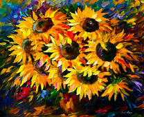 Картина по номерам Номерашка (Paintboy) «Собранный букет подсолнухов»