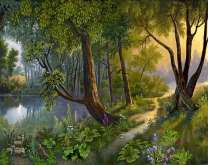 Болото у тропы