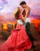 Алмазная вышивка Номерашка «Страстная пара на стенах замка на закате» в интернет-магазине в Москве Алмазная вышивка Номерашка «Страстная пара на стенах замка на закате»