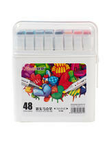 Коробка 20 шт.: Набор маркеры для скетчинга 48 шт. двухсторонние