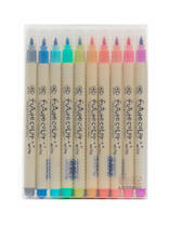 Набор акварельных маркеров с кисточкой 10 шт. 1.5 мм диаметр для каллиграфии