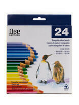 Цветные карандаши "Две картинки" 24 цвета