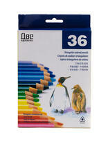 Коробка 60 шт.: Цветные карандаши "Две картинки" 36 цветов