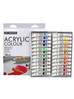 Коробка 24 шт.: Акриловые краски «Две картинки» 24 шт. по 12 мл, проф. пигмент в интернет-магазине  в Москве Коробка 24 шт.: Акриловые краски «Две картинки» 24 шт. по 12 мл, проф. пигмент