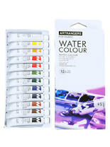 Коробка 48 шт.: Акварельные краски в тюбиках «Две картинки» 12 шт. по 12 мл