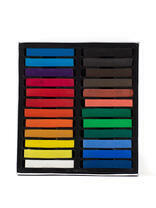 Коробка 48 шт.: Мелки пастель художественная "Две картинки" 24 цвета