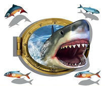 Акула и рыбки