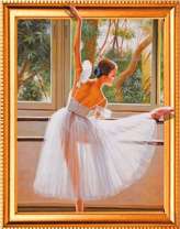 Балерина репетирует перед выступлением