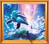 Мама дельфин и ее малыш