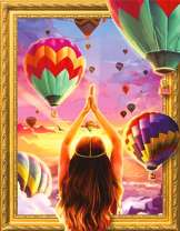 Девушка и много воздушных шаров