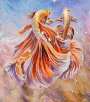 Волшебный танец золотых рыбок