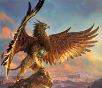 Грифон, расправивший крылья