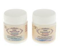 Лак акриловый, водная основа, набор из 2 штук х 40 мл: глянцевый, матовый