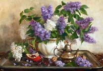 Сирень в вазе