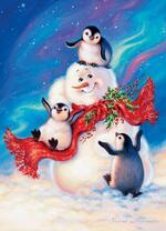 Снеговик и прингвины