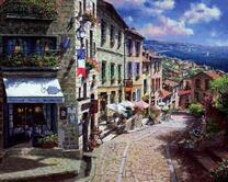 Живописная французская улочка