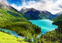 Вид на озеро, захватывающий дух