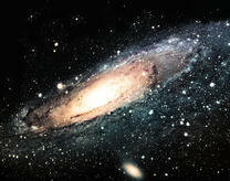 Красивый вид на галактику