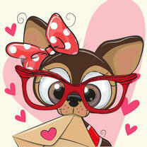 Щеночек с письмом