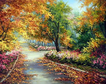 Осенние аллеи парка