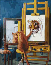 Кошачий художник