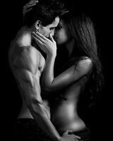 Алмазная вышивка Номерашка &laquo;Страстная черно-белая пара (20шт)&raquo;