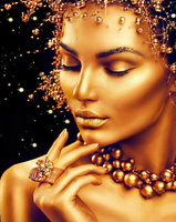 Алмазная вышивка Номерашка &laquo;Золотая женщина (20шт)&raquo;