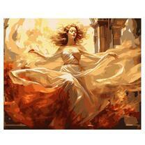 Девушка в пышном длинном платье