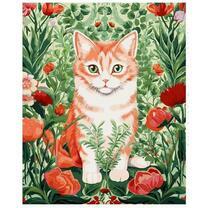 Рыжий кот и маки