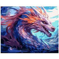 Свирепый фиолетовый дракон