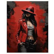 Девушка в красном пальто