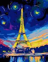 Эйфелева башня в ночном городе