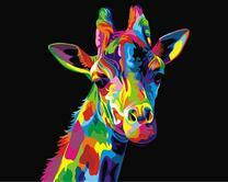Жираф в разных цветах