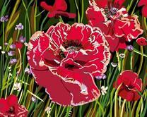 Багровые маки