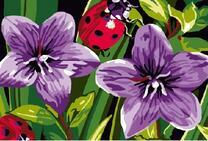 Колокольчики и божья коровка