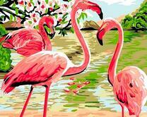 Прогулка розовых фламинго