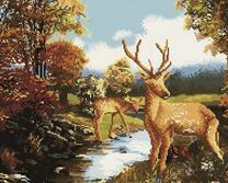 Олени у водопоя