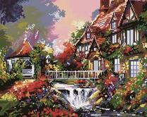 Домик у каскадной реки