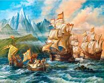 Высадка колонистов на берег